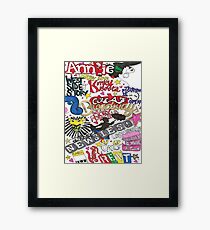 Broadway Shows collage Framed Print