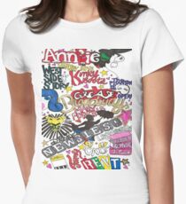 Broadway Shows collage Women's Fitted T-Shirt