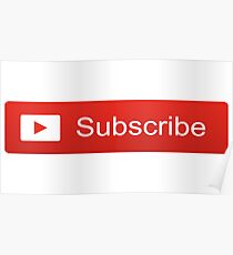 YouTube Subscribe Button Poster