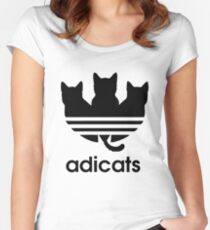 Adicats - Addicted to cats Women's Fitted Scoop T-Shirt