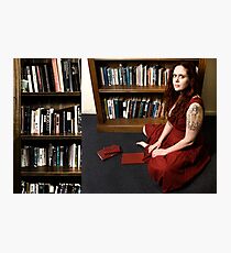 I dream of red letters and snakes Photographic Print