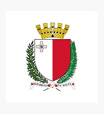 Coat of arms of Malta Photographic Print