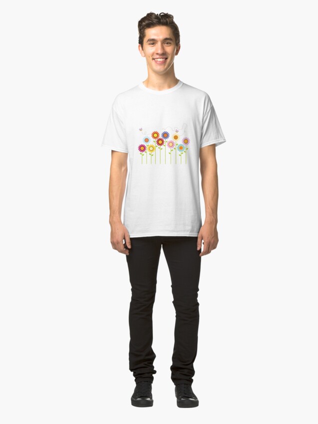 Alternate view of Colorful Garden Classic T-Shirt