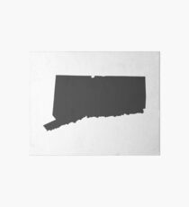 Connecticut in Charcoal Art Board