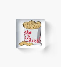 chick fil a fries Acrylic Block