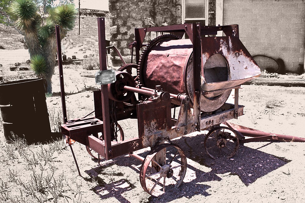 "Antique Cement Mixer - Goldfield, Nevada" by TWindDancer | Redbubble