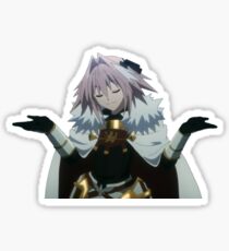 astolfo shrug Sticker