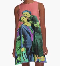 Bonnie and Clyde Pop Art A-Line Dress