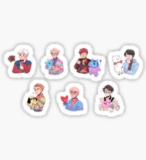 bts stickers redbubble