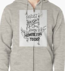 Up-and-Coming Young Homosexual Zipped Hoodie
