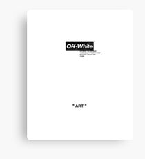 Off White x Supreme Canvas Print