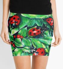 Ladybugs in the Hedge Mini Skirt