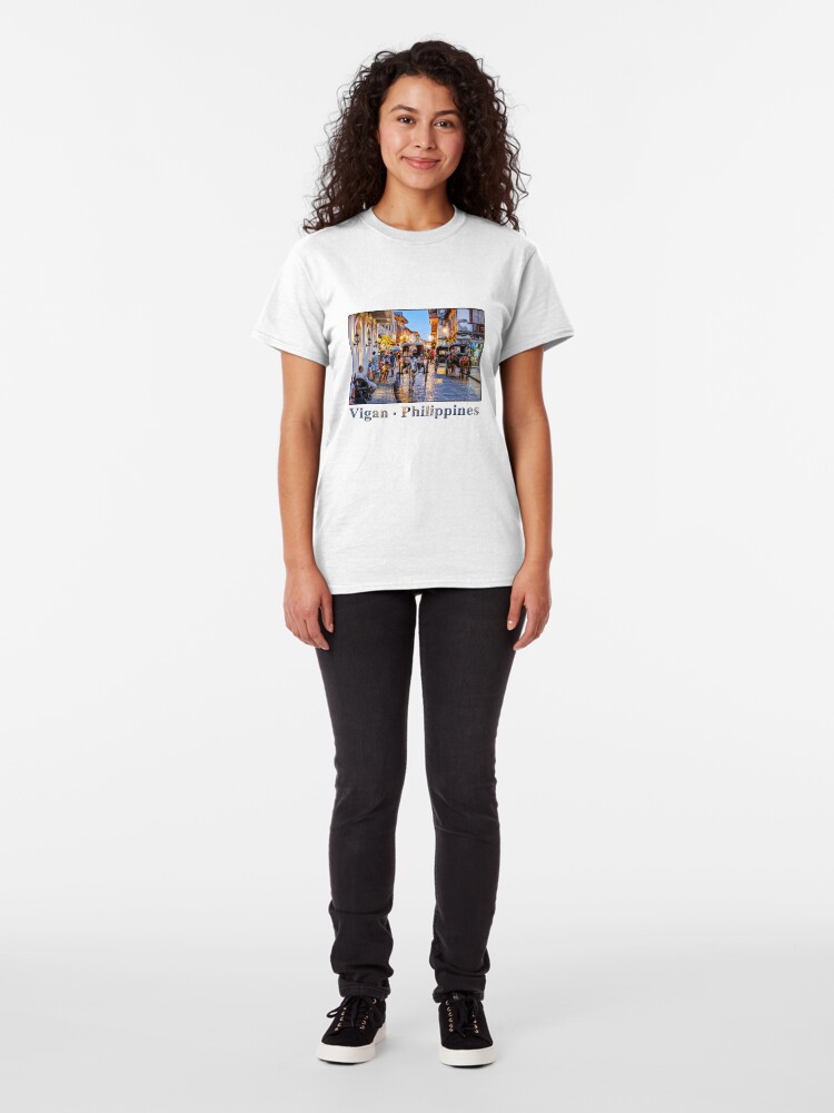 Alternate view of Rush Hour in Vigan City Classic T-Shirt