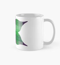 Plaid Mandala Outline Mug