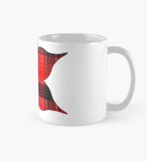 Plaid Mandala Outline Mug