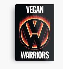 Lienzo metálico Guerreros veganos