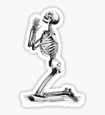 Praying Skeleton Sticker