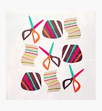 Rock Paper Scissors Photographic Print