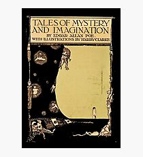 Geschichten von Geheimnis und Phantasie Edgar Allen Poe Cover Fotodruck