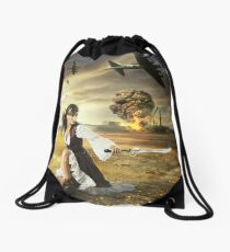 The Steampunk Warrior Drawstring Bag