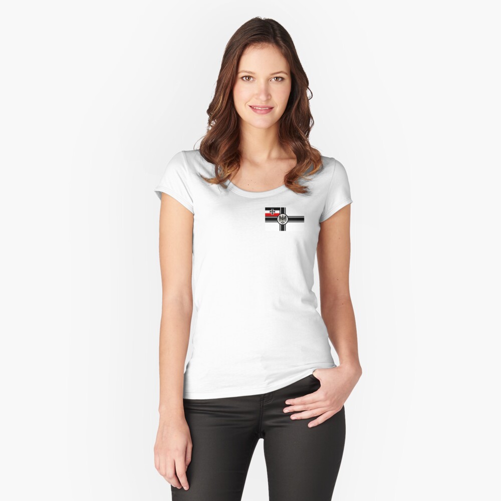 German Armed Forces WWI Flag. Fitted Scoop T-Shirt