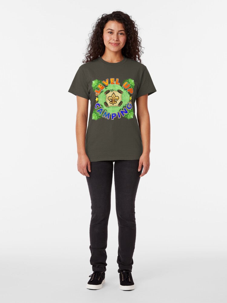 Alternate view of Level Up Camping Classic T-Shirt
