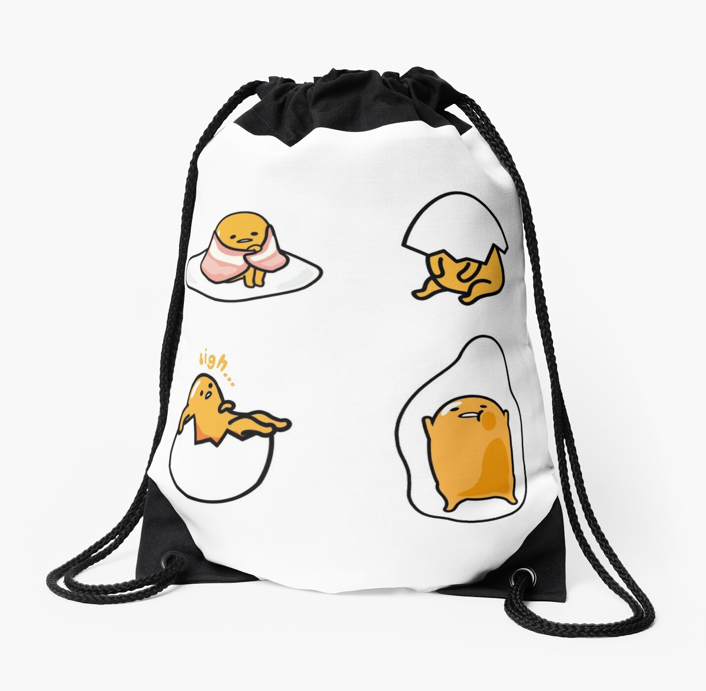 Gudetama Backpack Bag The Lazy Egg Anime Gudetama Egg Meme Art
