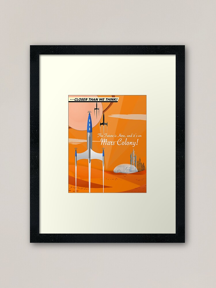 Alternate view of Mars Colony Framed Art Print