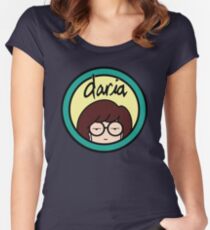 Daria (yellow background) Women's Fitted Scoop T-Shirt