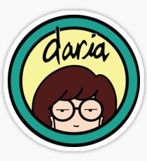Daria (yellow background) Sticker