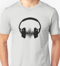 Headphone, Music, Disco, Dance, Electro, Trance, Techno, Wave, Pulse, Unisex T-Shirt