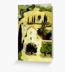 lusignano d'albenga Greeting Card