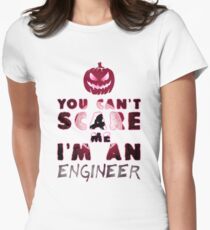 Ingenieur Kürbis Halloween Geschenk Geschenkidee Tailliertes T-Shirt für Frauen
