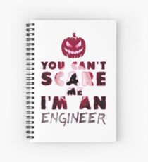 Ingenieur Kürbis Halloween Geschenk Geschenkidee Spiralblock