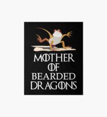 Lámina rígida Madre de la camisa barbudo de los dragones - camiseta divertida del lagarto