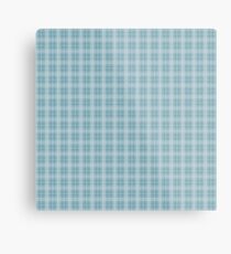 Christmas Icy Blue Velvet Tartan Check Plaid Metal Print