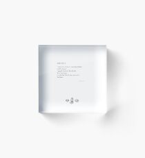 Breathe Acrylic Block