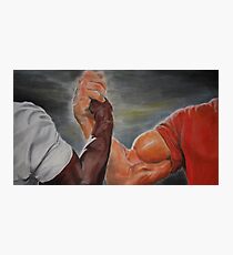 Epic handshake Photographic Print