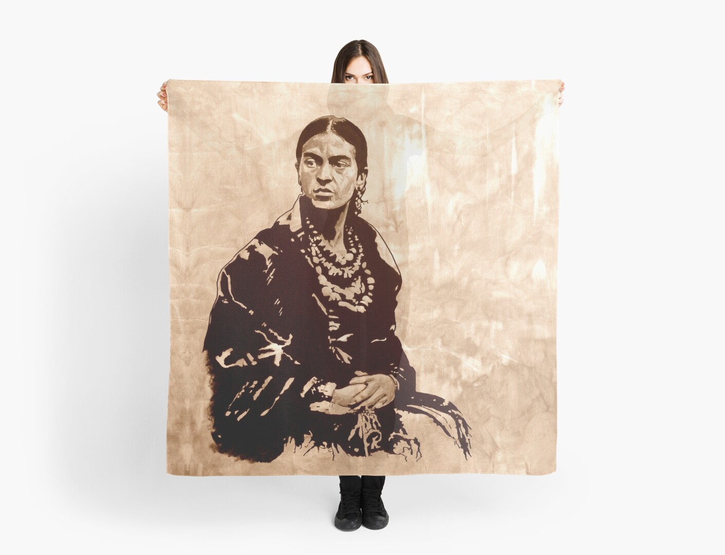 FRIDA Kahlo the mistress of ARTs sepia QUOTE by ARTito