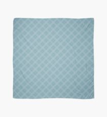 Christmas Icy Blue Velvet Diagonal Tartan Check Plaid Scarf