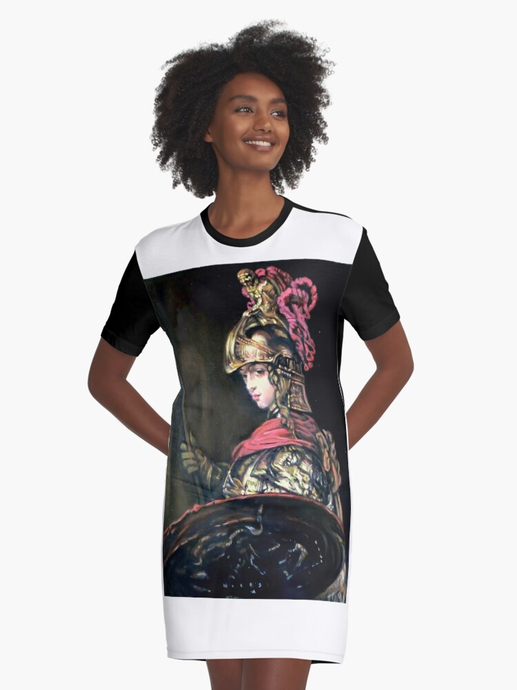 Pallas Athena After Rembrandt Graphic T Shirt Dress By Hidemitadajp Redbubble