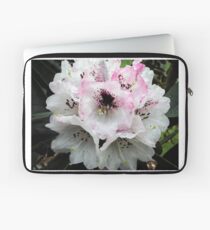 White and Pink Rhododendron Laptop Sleeve