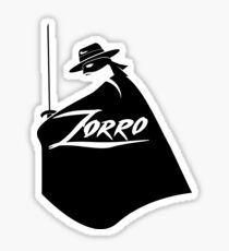 Pegatina Zorro Blanco y negro