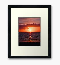 Poole Harbour Sunset - July 2009 Framed Print