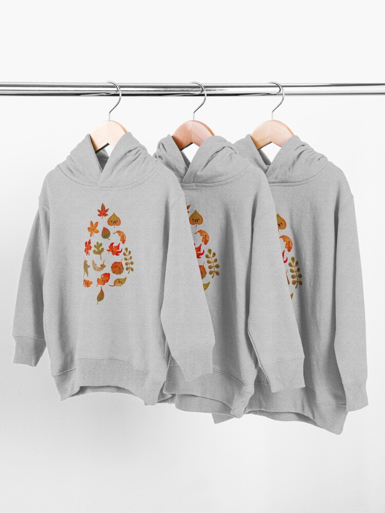 Alternate view of Sad fallen leaves Toddler Pullover Hoodie