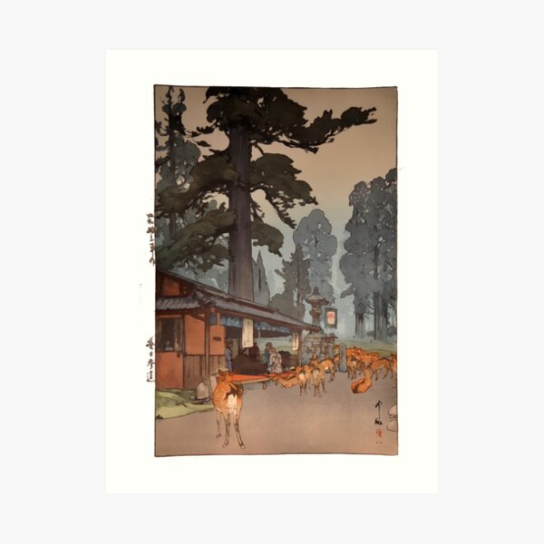 Way To Kasuga Shrine 1938 Hiroshi Yoshida Japanese Art Art Print