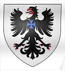 Póster French France Coat of Arms 16070 Blason Famille Villeblanche
