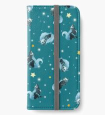 Blue Cosmic Wolf iPhone Wallet/Case/Skin