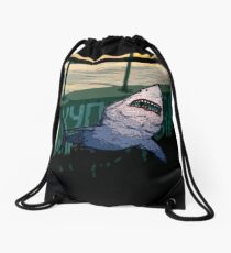 No Swimming Drawstring Bag