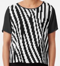 Zebra Glitch Chiffontop